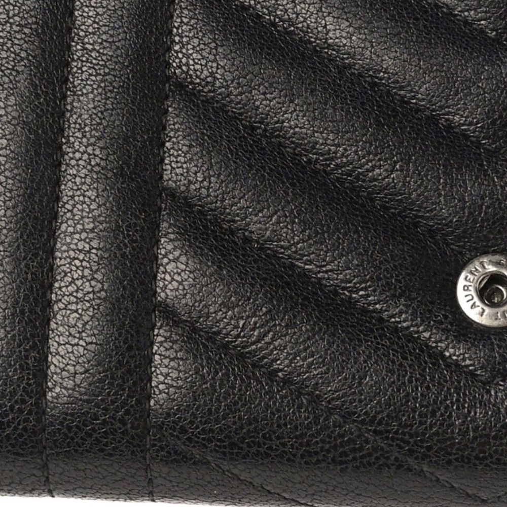 Saint Laurent Lambskin Mixed Matelasse Quilted Large Monogram Envelope - Picture 11 of 14